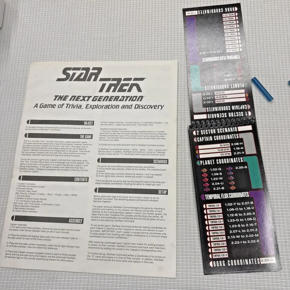 Star Trek The Next Generation A Game of Trivia, Exploration And Discovery 1993